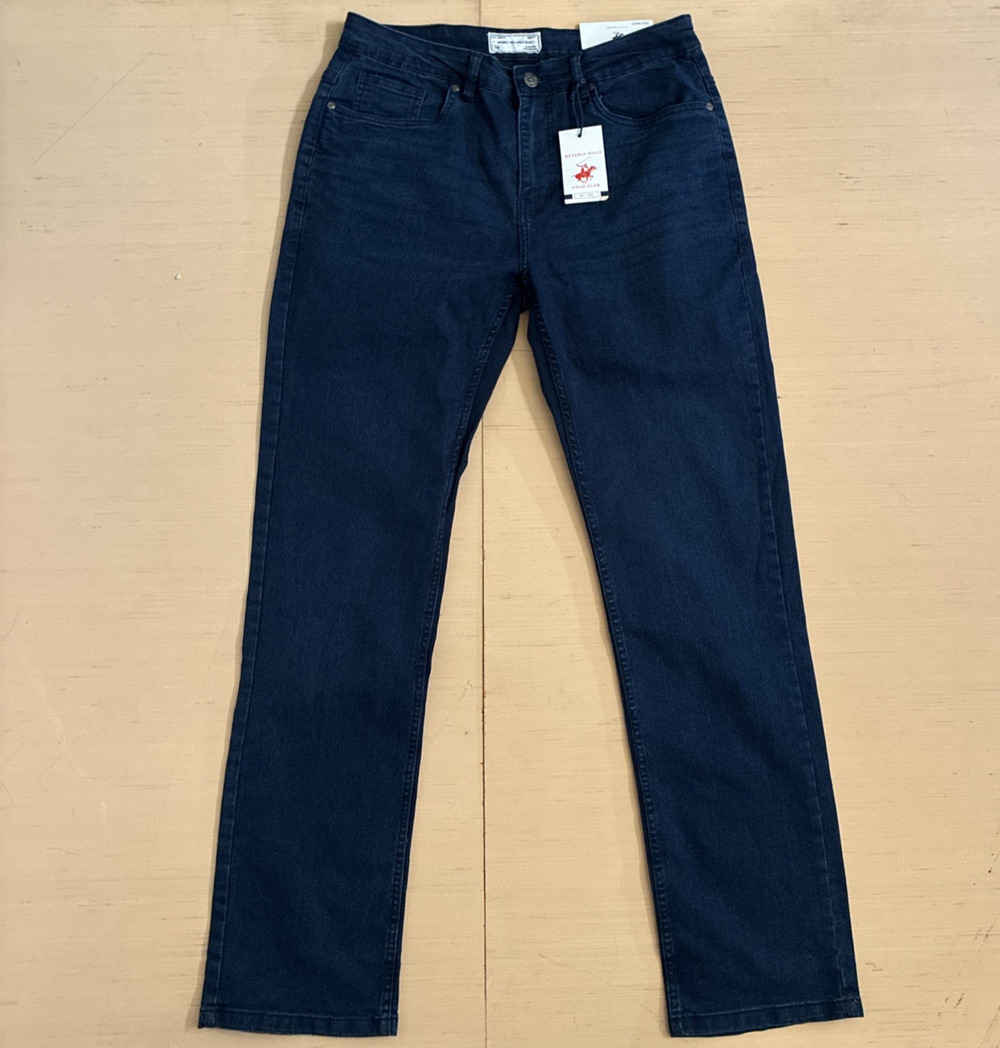 Beverly Hills Polo Club Men’s Sz 32x32 Flex Slim Tapered Leg Stretch Denim Jeans